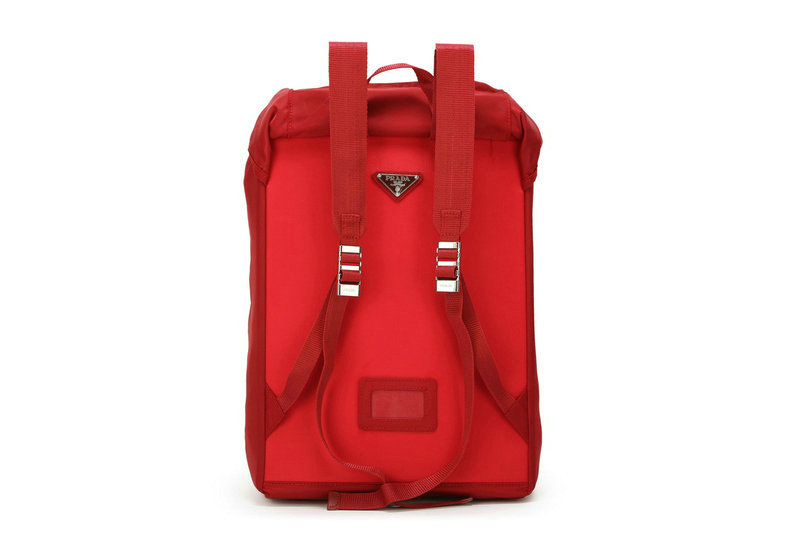 2014 Prada technical fabric backpack V164 burgundy sale - Click Image to Close